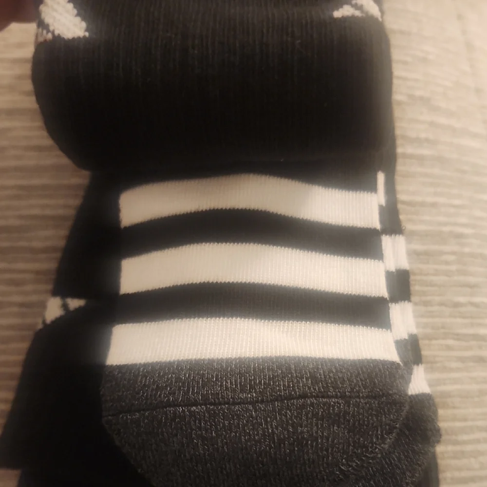 Adidas Men's Cushioned Crew Socks - Black and White